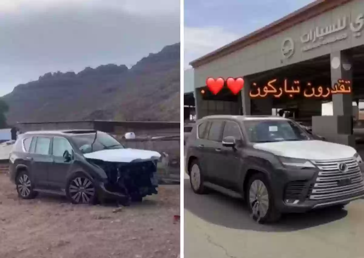 شاب سعودي يوثق تعرض سيارته لأضرار جسيمة